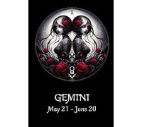 Gothic GEMINI Astrological Horoscope notebook , ideas book, journal unusual, unique
