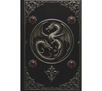 Gothic Grimoire - Dragons: This enchanting 6x9 paperback tome is adorned with dragons and black leather-looking binding bejeweled with rubies to ... style! Great for a gift for the dragon lover!