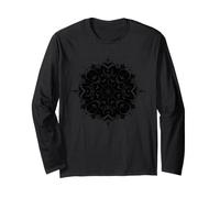 Gothic Halloween Mandala Spider Web Maglia a Manica