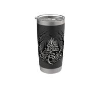 Gothic Hansel and Gretel Candy House Dark Fairy Tale Design Bicchiere termico in acciaio inox doppia parete