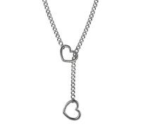 Gothic Heart Necklace - Love Necklace Punk Pendant, Love Necklaces For Women Gothic | Titanium Steel Love Charm, Love Necklace Heart Pendant, Womens Necklace, Consulte la descripción, acciaio titanio