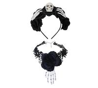 Gothic Lace Choker, Black Neck Accessory, Soft Laces Headdress, Intricate Web Design, Adjustable Fit, Gothic Costume Use, Masquerade Party Wear, Holiday Cosplay, 0.4 × 0.01 Inches