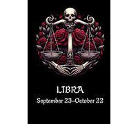 Gothic Libra Astrology Star sign Horoscope notebook, ideas book, journal