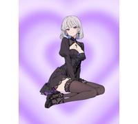 Gothic Maid Journal: Dark & Cute Anime Notebook - 120 College Ruled Pages with Gothic Maid Illustrations