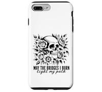 Gothic May The Bridges I Burn illuminare il mio cammino con Skull Roses Custodia per iPhone 7 Plus/8 Plus