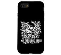 Gothic May The Bridges I Burn illuminare il mio cammino con Skull Roses Custodia per iPhone SE (2020) / 7/8