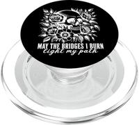 Gothic May The Bridges I Burn illuminare il mio cammino con Skull Roses PopSockets PopGrip per MagSafe
