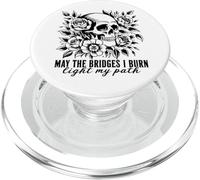 Gothic May The Bridges I Burn illuminare il mio cammino con Skull Roses PopSockets PopGrip per MagSafe