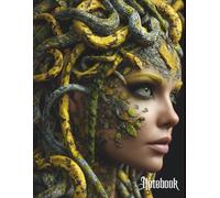 Gothic Notebook for teens, students and adults - The Mythical Collection: Medusa Unbound: 8.5"x11", 200 pages, College ruled with margin, Glossy Medusa Cover