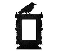 Gothic Picture Frame, Vintage Spooky Gothic Decor, 9.25x5.59x0.71 Inches Halloween Decorations for Haunted House, Home, Apartment, Dormitory, Bedroom, Birthday, Offices, Study, School, Classroom