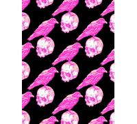 Gothic Pink Raven and Skull Sketchbook - White Color Interior Sketch Pages for Gothic Art - Sketch Pages Numbered: This Sketch Book (Sketchbook) is a ... scribbling, doodling, and brainstorming.