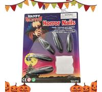 Gothic Press On Nails - 10 Pcs Halloween Long False Nails for Women | Halloween Costume Accessories Full Cover False Nails Long for Women Girls Holiday Haunted House Masquerade Stage Performance