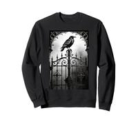 Gothic Raven Corvo Spina Cuore Scuro Romance Goth Day Outfit Felpa