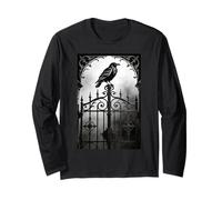 Gothic Raven Corvo Spina Cuore Scuro Romance Goth Day Outfit Maglia a Manica