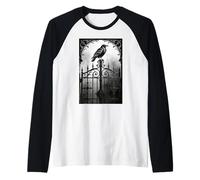 Gothic Raven Corvo Spina Cuore Scuro Romance Goth Day Outfit Maglia con Maniche Raglan