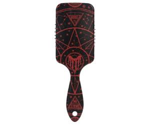Gothic Red Black Halloween Tarocchi Astrologia spazzola liscia per gli uomini capelli ricci Progettato massaggiatore cuoio capelluto per capelli lisci con manico ergonomico cepillo para cabello de