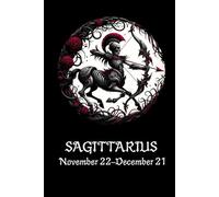 Gothic SAGITTARIUS Astrology Star sign Horoscope notebook, ideas book, journal