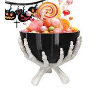 Gothic Skeleton Hands Candy - Halloween Skeleton Bowl | Halloween Bowl For Candy | Skeletons Candys Bowls | Gothic Skeletons Hands Candys Storage Holder | Multifunctional Desk Ornament | Halloweens