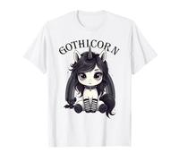 Gothic Unicorn Goth Girl Emo Punk Gothicorn Maglietta