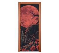 Gothic Vampire Castle Spring Door Cover 35x79 In ciao Primavera Primavera Estate Stagionale Decor M
