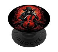 Gothic-Violoncellista-Musicista Violoncellista Violoncello PopSockets PopGrip Adesivo