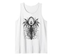 Gothic Winged Dark Fairy Sketch Aesthetic Alt Grunge Canotta
