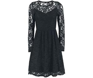 Gothicana by EMP Donna Abito Nero in Pizzo S