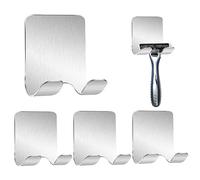 GothicBride Supporto per rasoio doccia, 4 pezzi, supporto per rasoio Toothbrush Holder, impermeabile e antiruggine, per doccia, senza foratura, supporto per rasoio per soggiorno bagno cucina camera