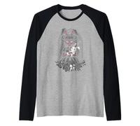 Gotico Anime Ragazza Bunny Grunge E-Girl Carino Goth Maglia con Maniche Raglan