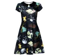 Gotico Bats On The Luna, Teschi, Pentagramma, Bara Halloween Bat Collare Abito