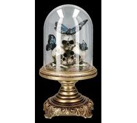 Gotico Campana - Teschio Con Colorato Farfalle - Fantasy Natura Altare