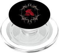 Gotico Corvo Corvo Rosso Y2K Grafica PopSockets PopGrip per MagSafe