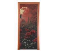 Gotico Croci Rose Mare copertura porta d'ingresso 35x79 In estate festa banner Primavera Estate Stagionale Decor M