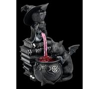 Gotico Figura Gatti - Curioso Cauldron By Culto Cuties - Fantasy Decorazione