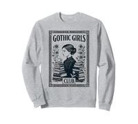 Gotico Goth Ragazza Studenti di Letteratura Halloween Felpa
