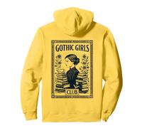 Gotico Goth Ragazza Studenti di Letteratura Halloween Felpa con Cappuccio