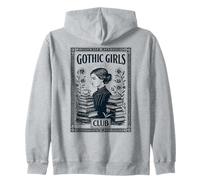 Gotico Goth Ragazza Studenti di Letteratura Halloween Felpa con Cappuccio