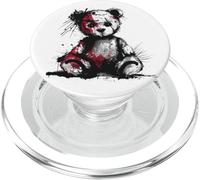 Gotico Grunge Teddy: Creepy Carino Graffiti Bear PopSockets PopGrip per MagSafe