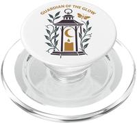 Gotico lanterna custode con viti e luna crescente bagliore PopSockets PopGrip per MagSafe