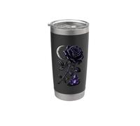 Gotico Moon Flower Regali Romantico Spazio Opera d'arte Bicchiere termico in acciaio inox doppia parete