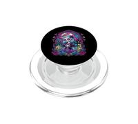 Gotico pastello infestato bambola gatto luna art PopSockets PopGrip per MagSafe