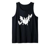 Gotico Pipistrello Arte Oscura Orrore Vintage Grunge Canotta