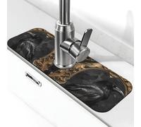 Gotico Rubinetto Sink Da Cucina Tap Tap Assorbente Ad Asciugatura Rapida Tappetino di Scarico Intorno Al Rubinetto Per Lavello Da Cucina Tappetino Lavello Da Bagno