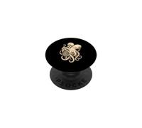 Gotico Scheletro Abbracciare Octopus Surreale Oceano Creatura Mare PopSockets PopGrip Adesivo