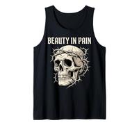 Gotico Skull Thorn Corona Bellezza in Dolore Estetica Scuro Canotta