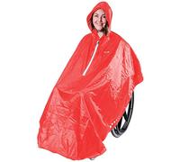 GOTITA - Poncho impermeabile per sedia a rotelle - Impermeabile Universale - Soprabito per la pioggia per sedia a rotelle di facile vestibilità - Mantellina impermeabile con design italiano. (Corallo)