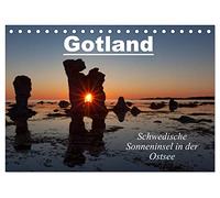 Gotland - Sonneninsel in der Ostsee (Tischkalender 2026 DIN A5 quer), CALVENDO Monatskalender: Insel Gotland - die Perle Schwedens