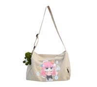 Goto Hitori - Borsa sportiva da palestra Kita Ikuyo, borsa da viaggio per fine settimana e pernottamento, borsa a tracolla cilindrica, Goto Hitori Bianco, 30*20*20CM