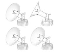 GOTOCUT 4 flange tiralatte da 17 mm, compatibili con Spectra S1/S2/9Plus/Synergy Gold, Motif Luna, bottiglia a bocca larga, accessori per tiralatte