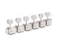 Gotoh Manopola ovale Vintage 6-In-Line Tuner, nichel